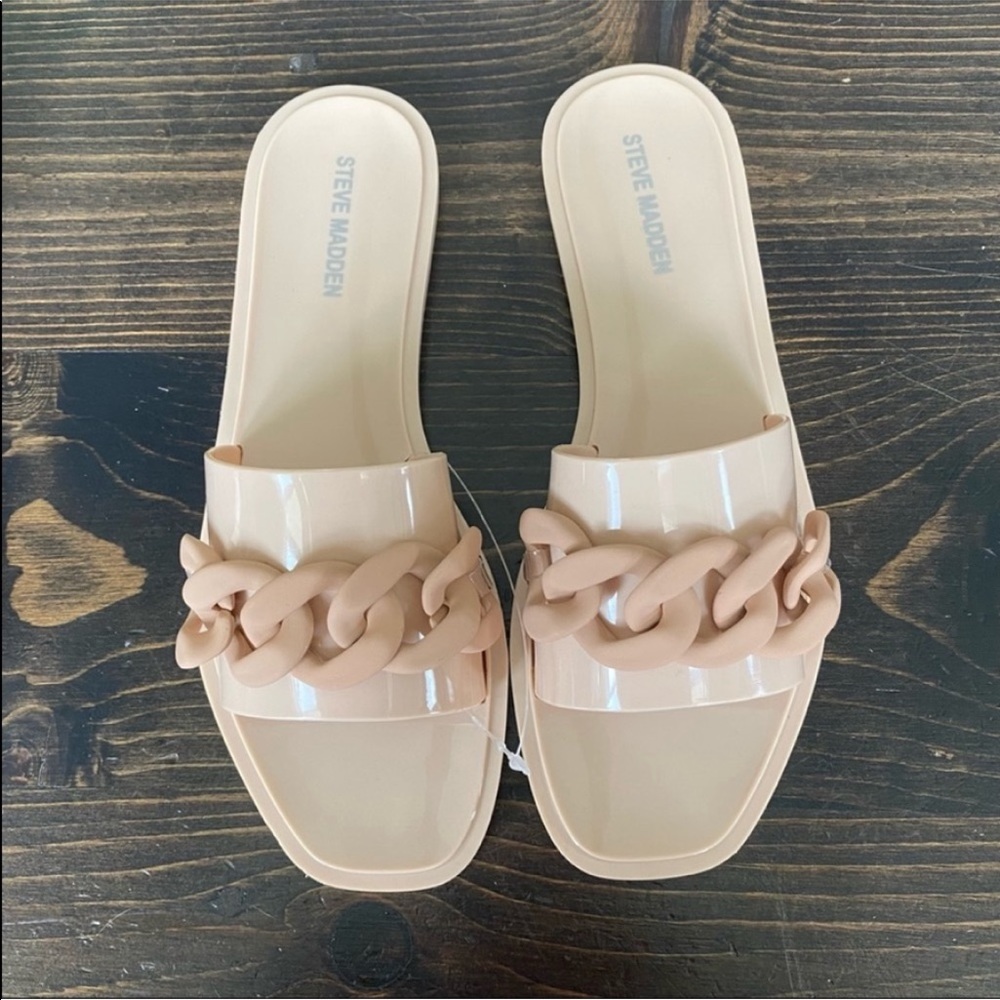 NEW Steve Madden Blush Pink Slide Sandals size 8